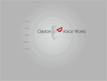 Tablet Screenshot of claytonvoiceworks.com